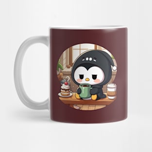 Morning Coffee Penguin Mug